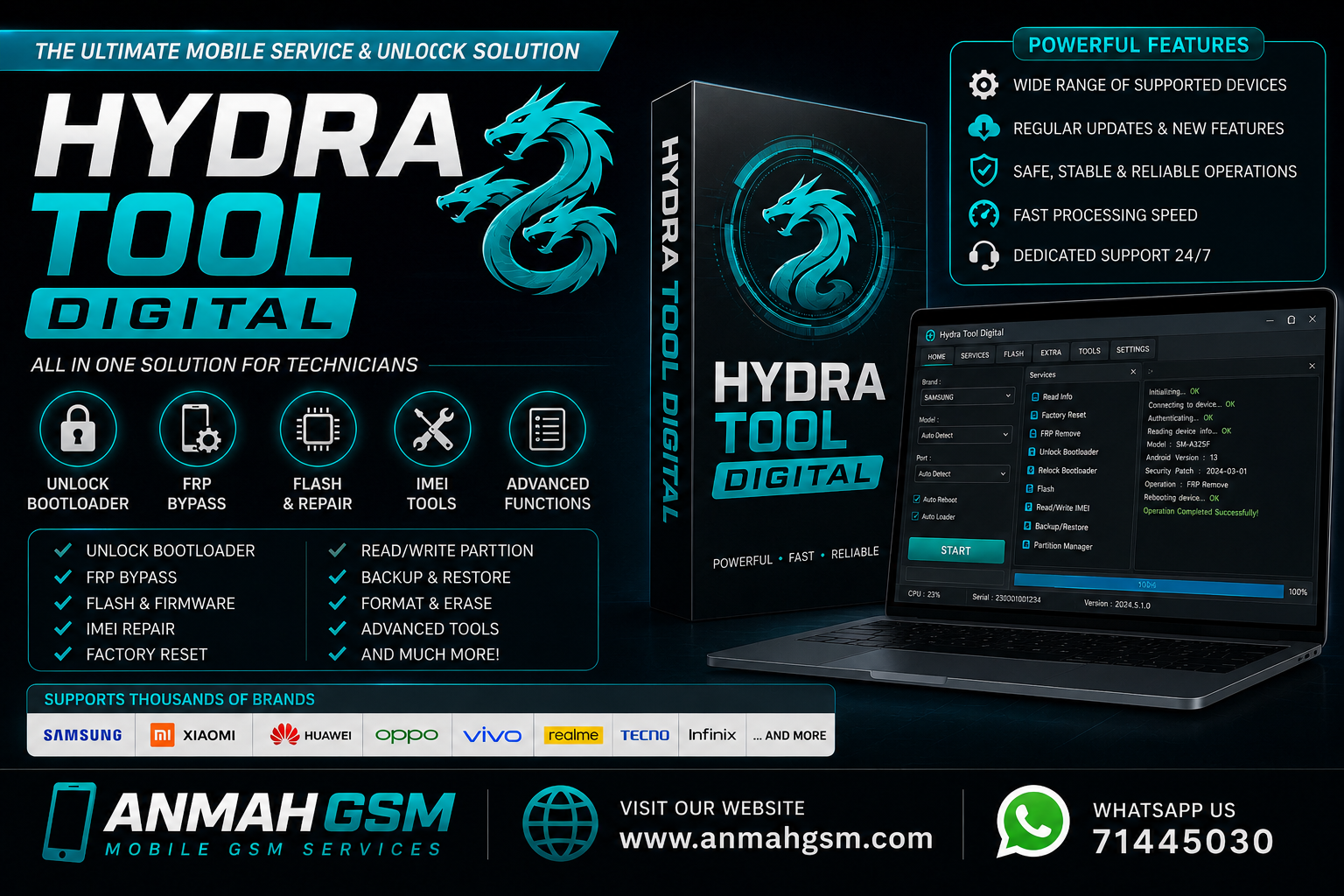 Hydra Tool Digital without Dongle - 24Hrs