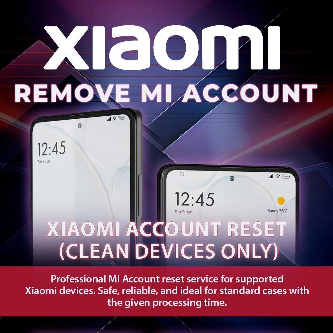 Xiaomi Mi Account Remove WorldWide (All Countries Supported) Service [Clean Fast Service 1-6H MAX 24H